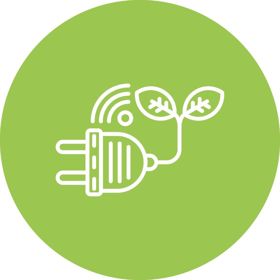 Zero Emission Clean Grid Icon vector