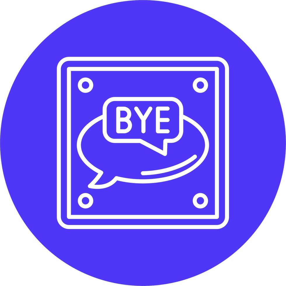 Bye Lined UI Illustration vector