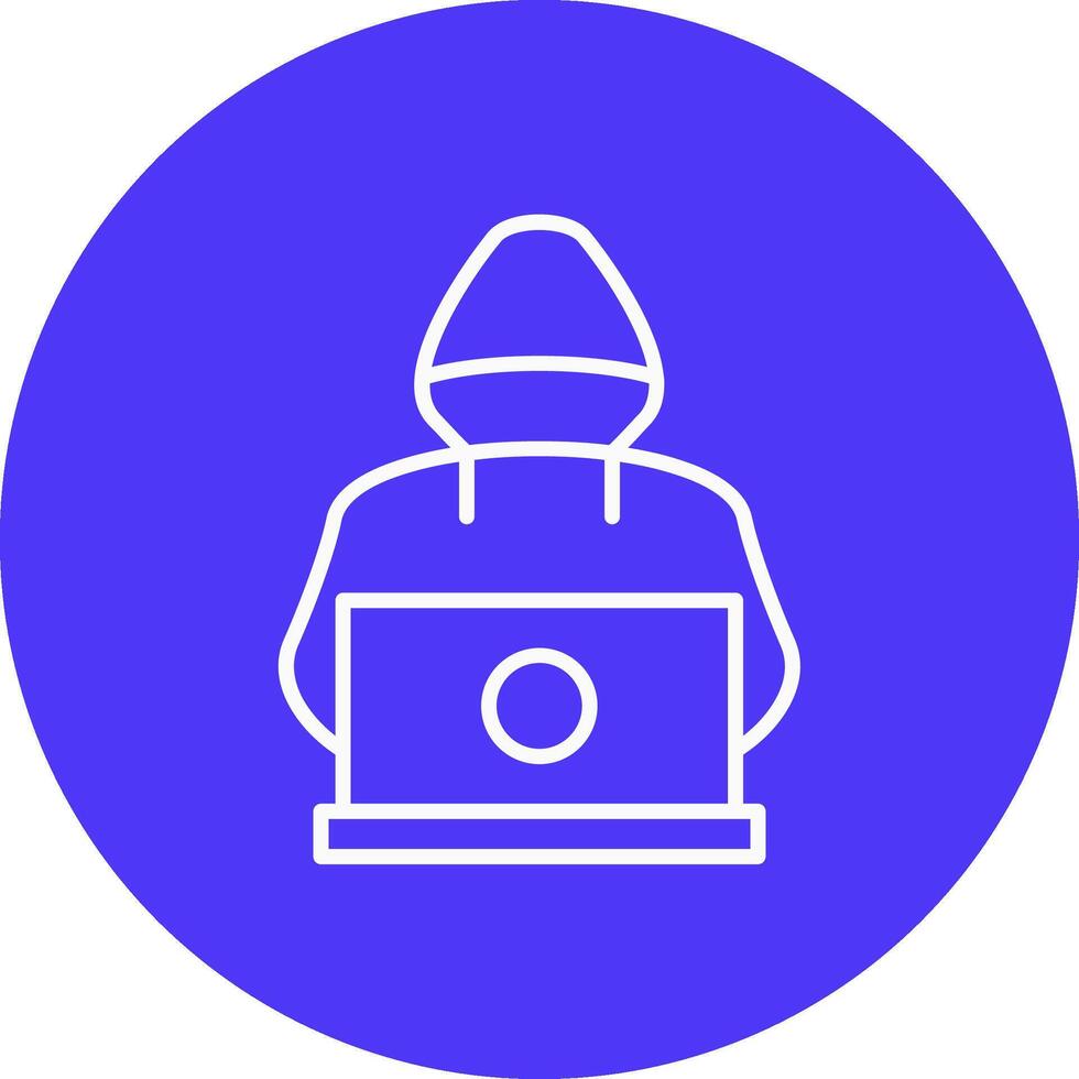 Hacker Conceptual Line Work vector