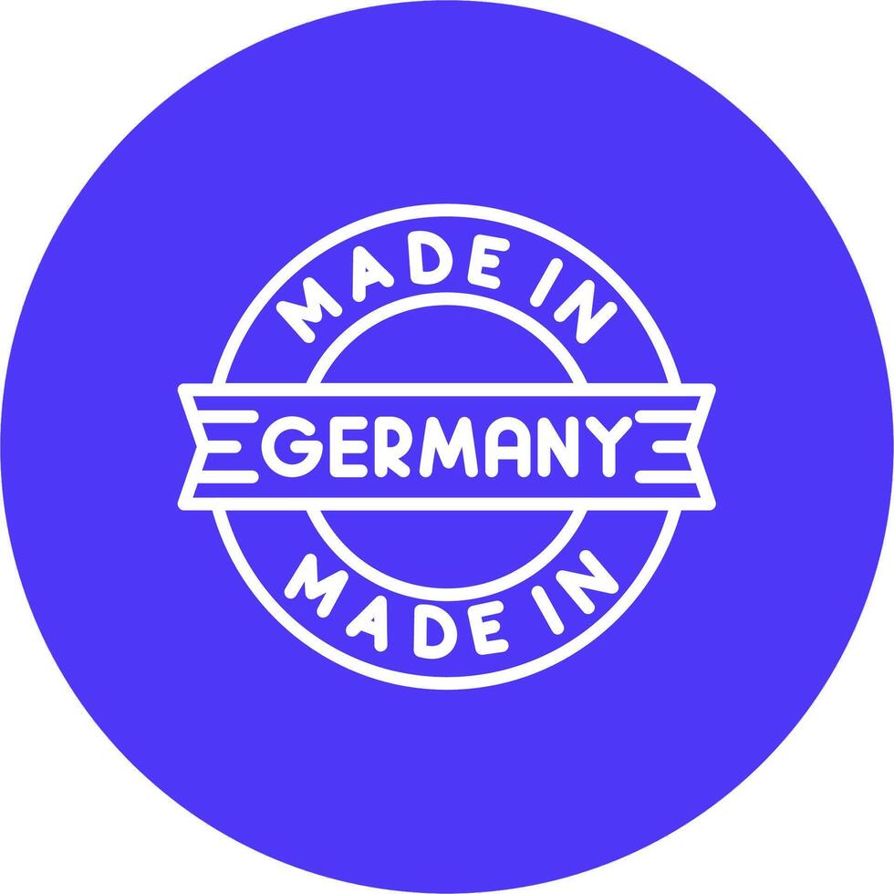 Made In Germany Functional Icon Art vector