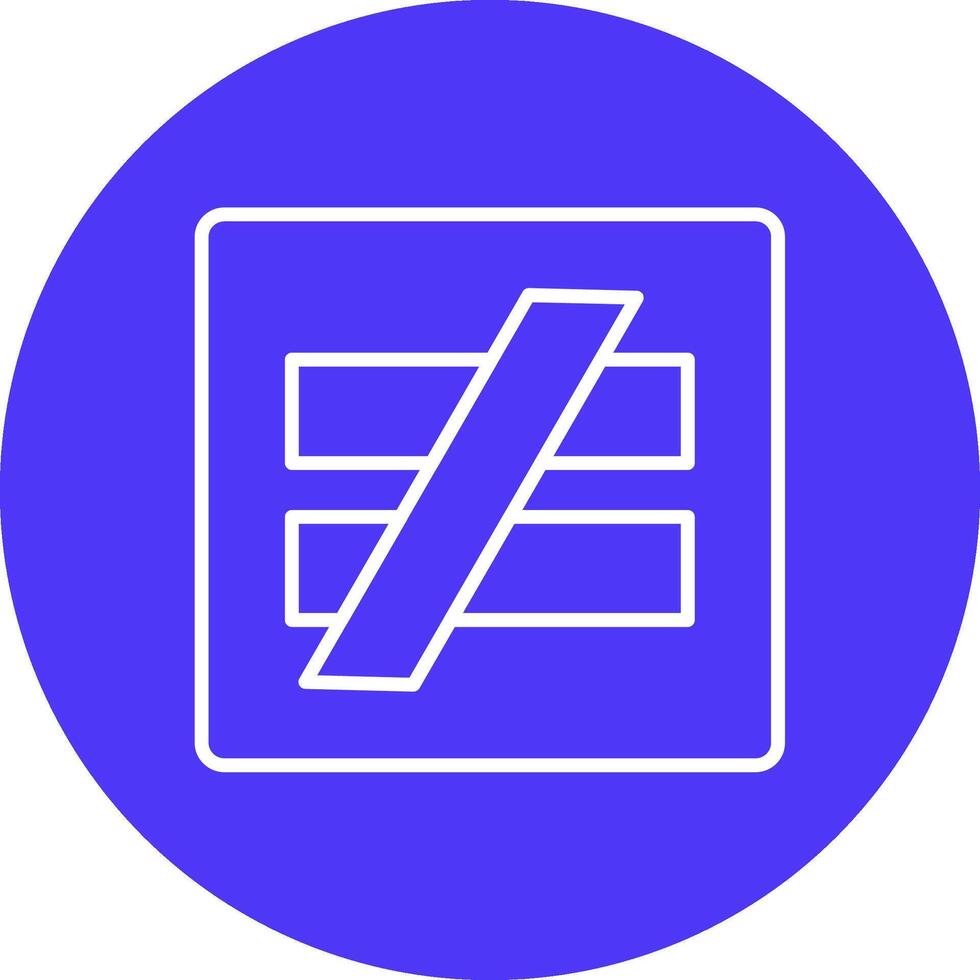 Not Equal Pop Color Style vector