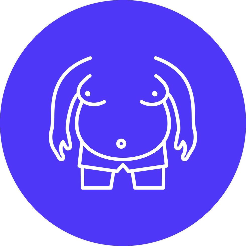 Obesity UI Concept Symbol vector