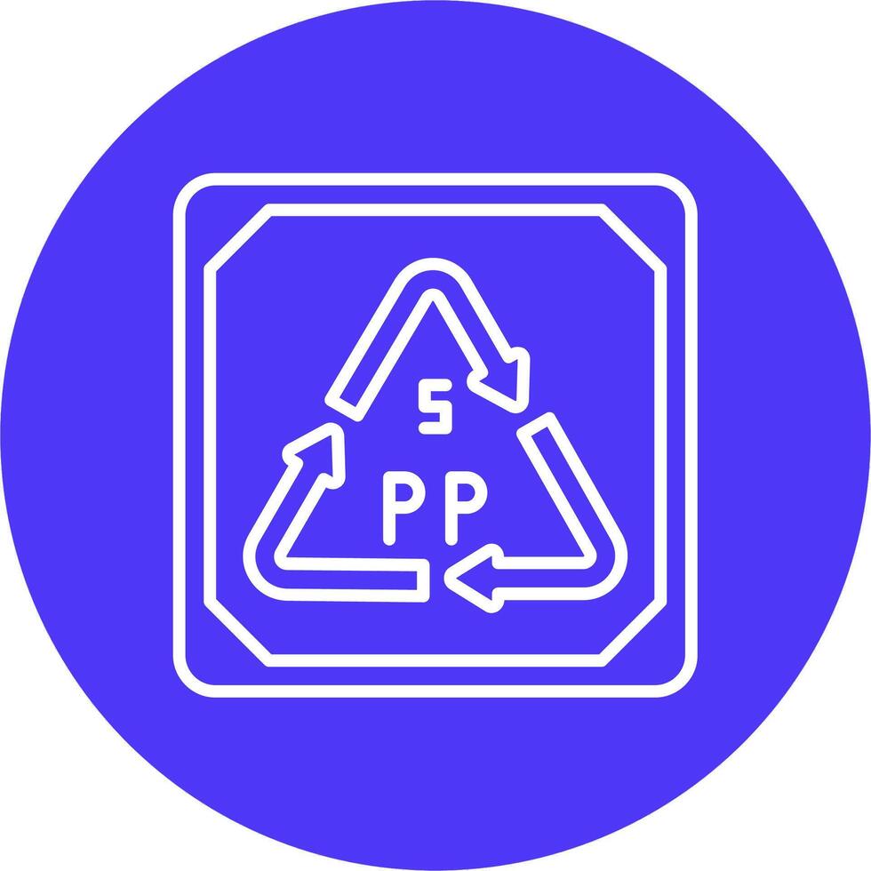 Polystyrene Geometric Shape Symbol vector