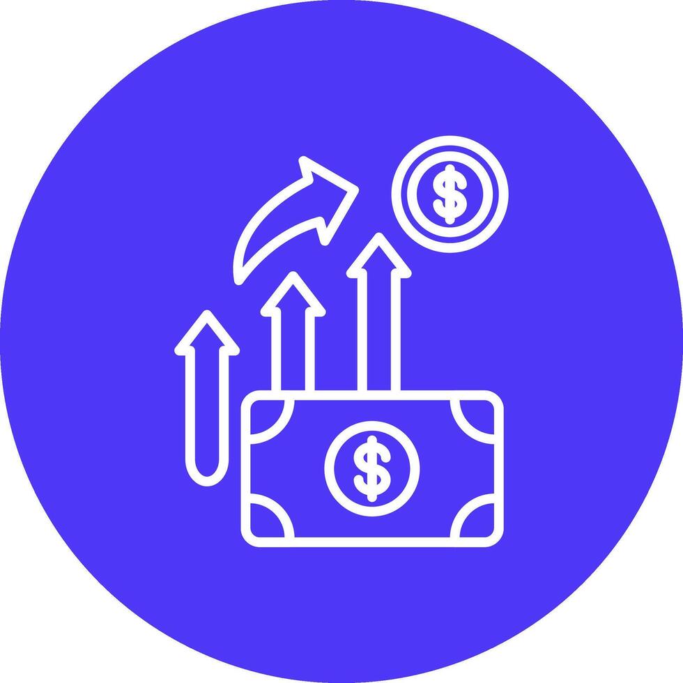 Prosperity 3D Line Art Piece vector