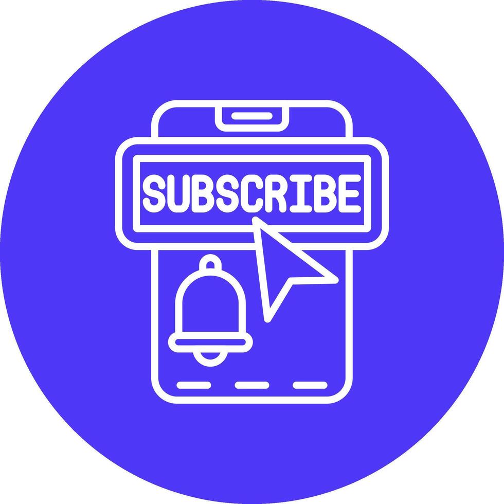 Subscribe Stylized Tech Element vector