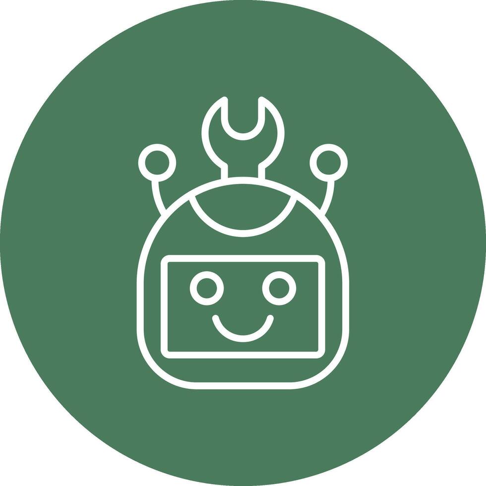 Bot Minimal Touch Graphic vector