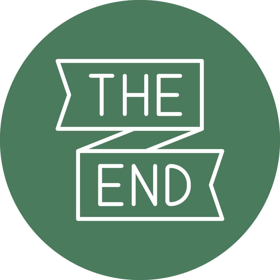 End Gradient Tint Artwork vector