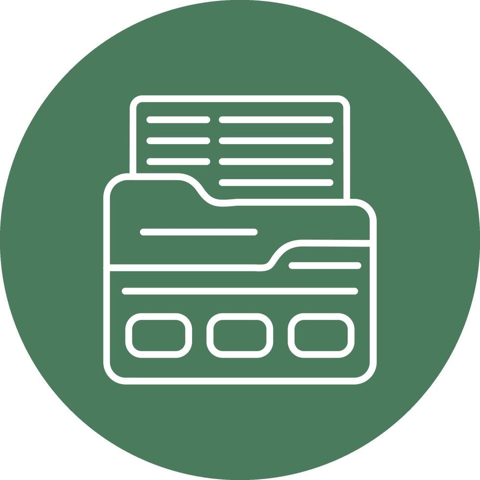 Folder Neatly Crafted vector