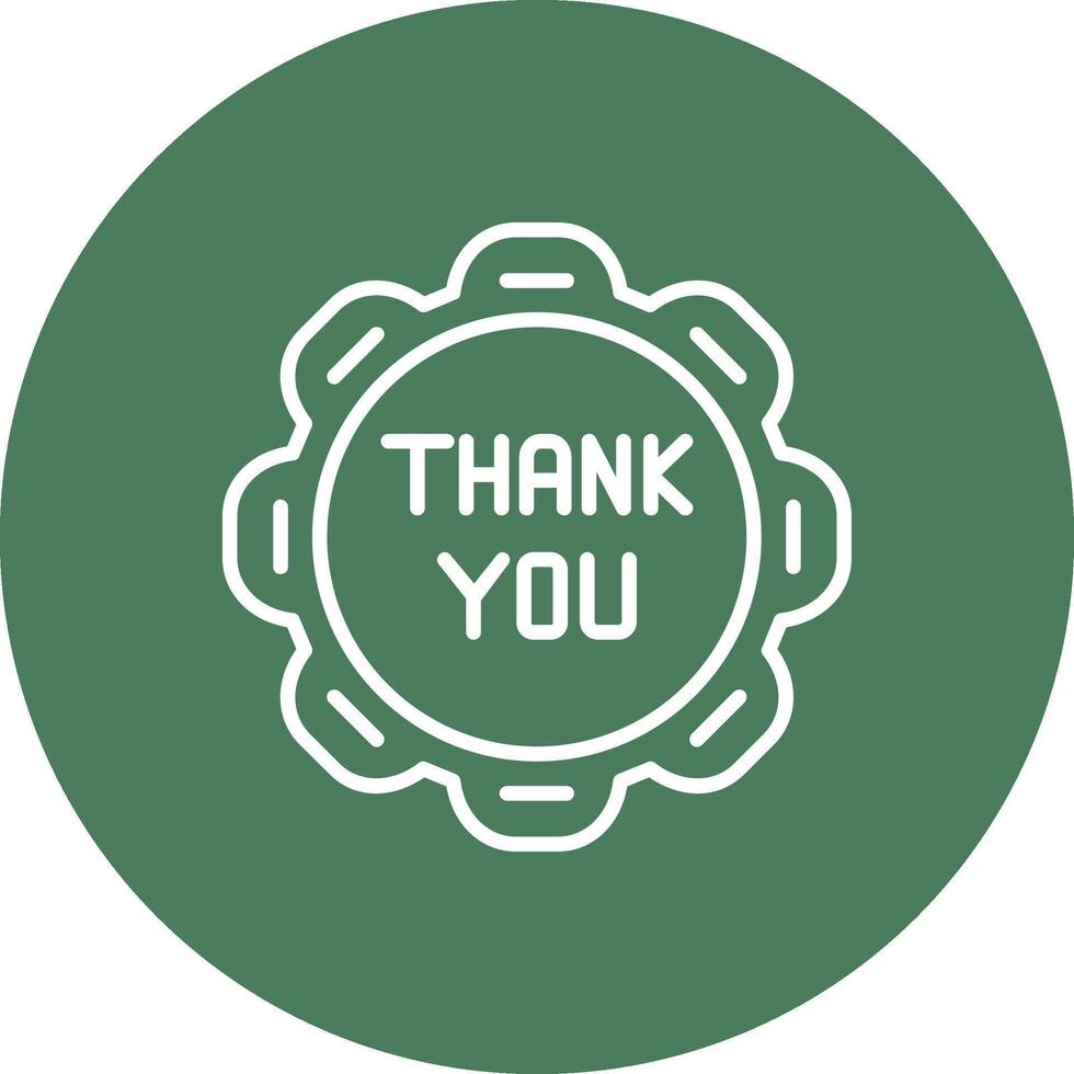 Thank You 3D Styled Symbol vector