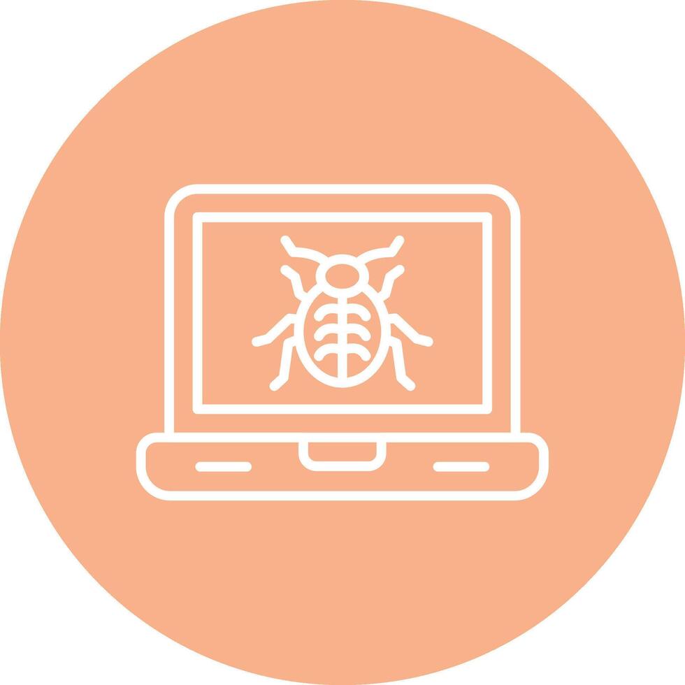 Bug Simple Line Sketch vector