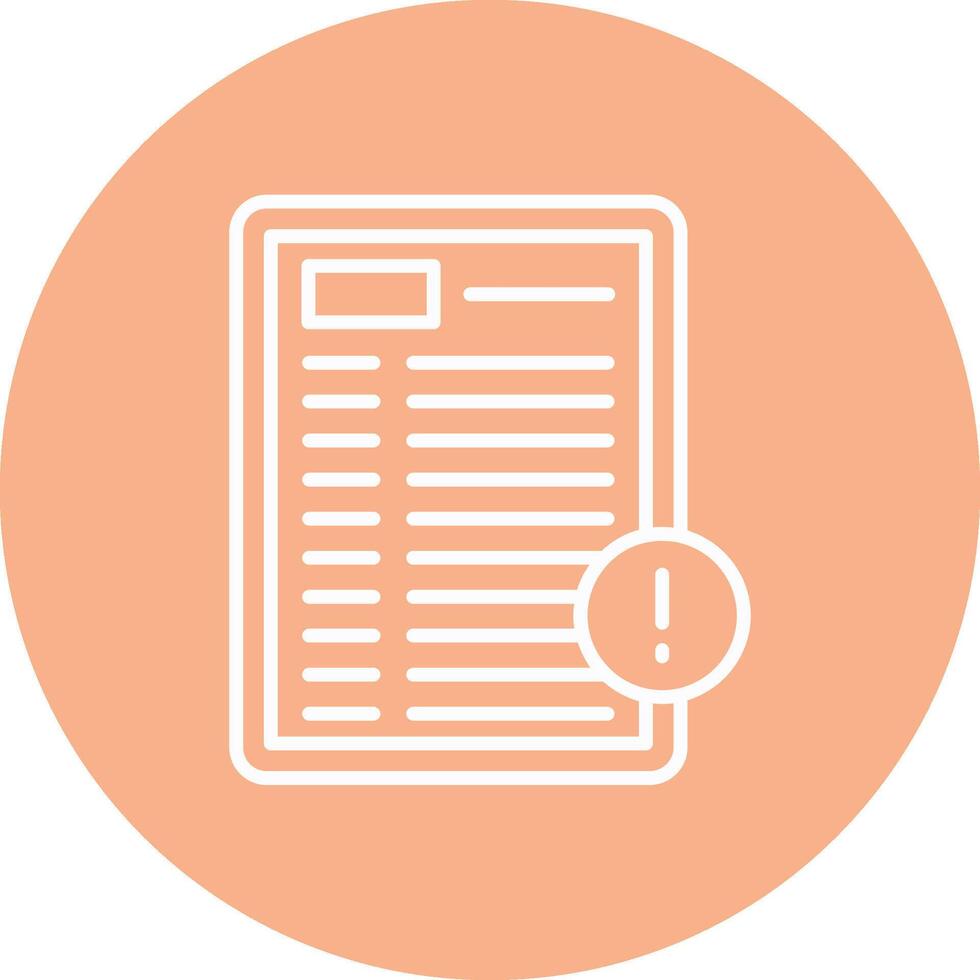 Notice Detailed Line Sketch vector
