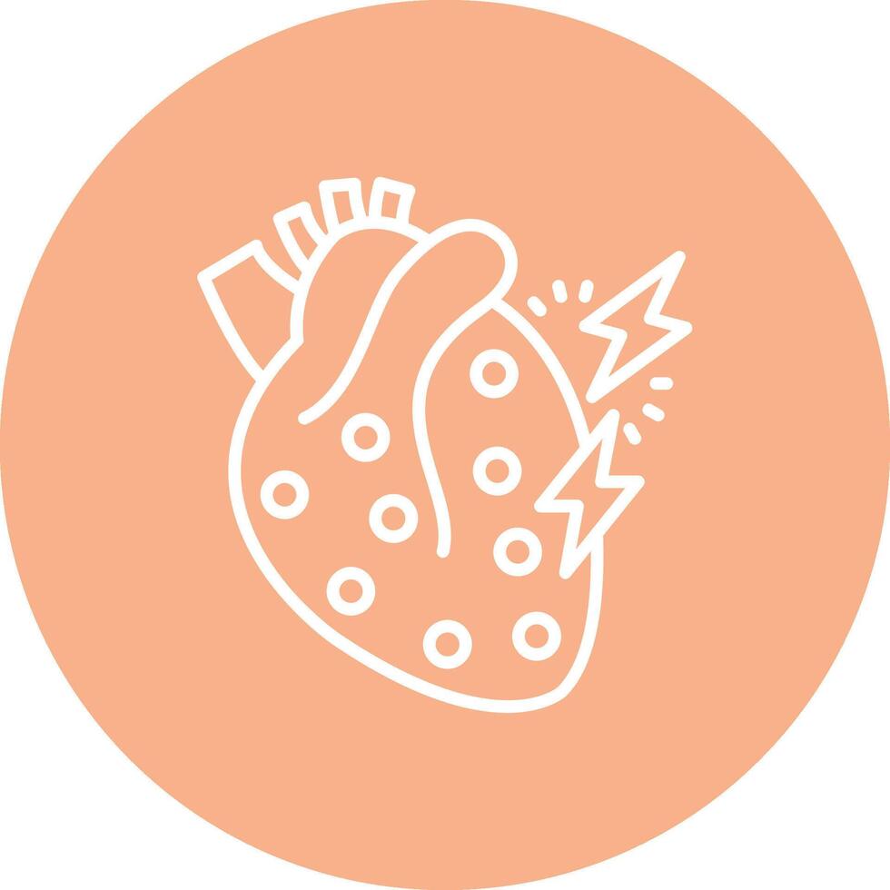 Myocardial Bold Web Icon vector