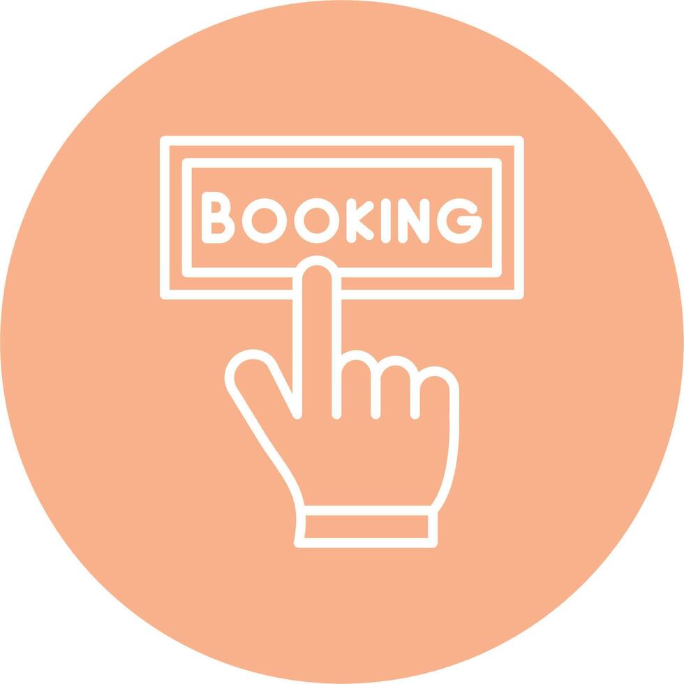 Online Booking Subtle Shadow Icon vector