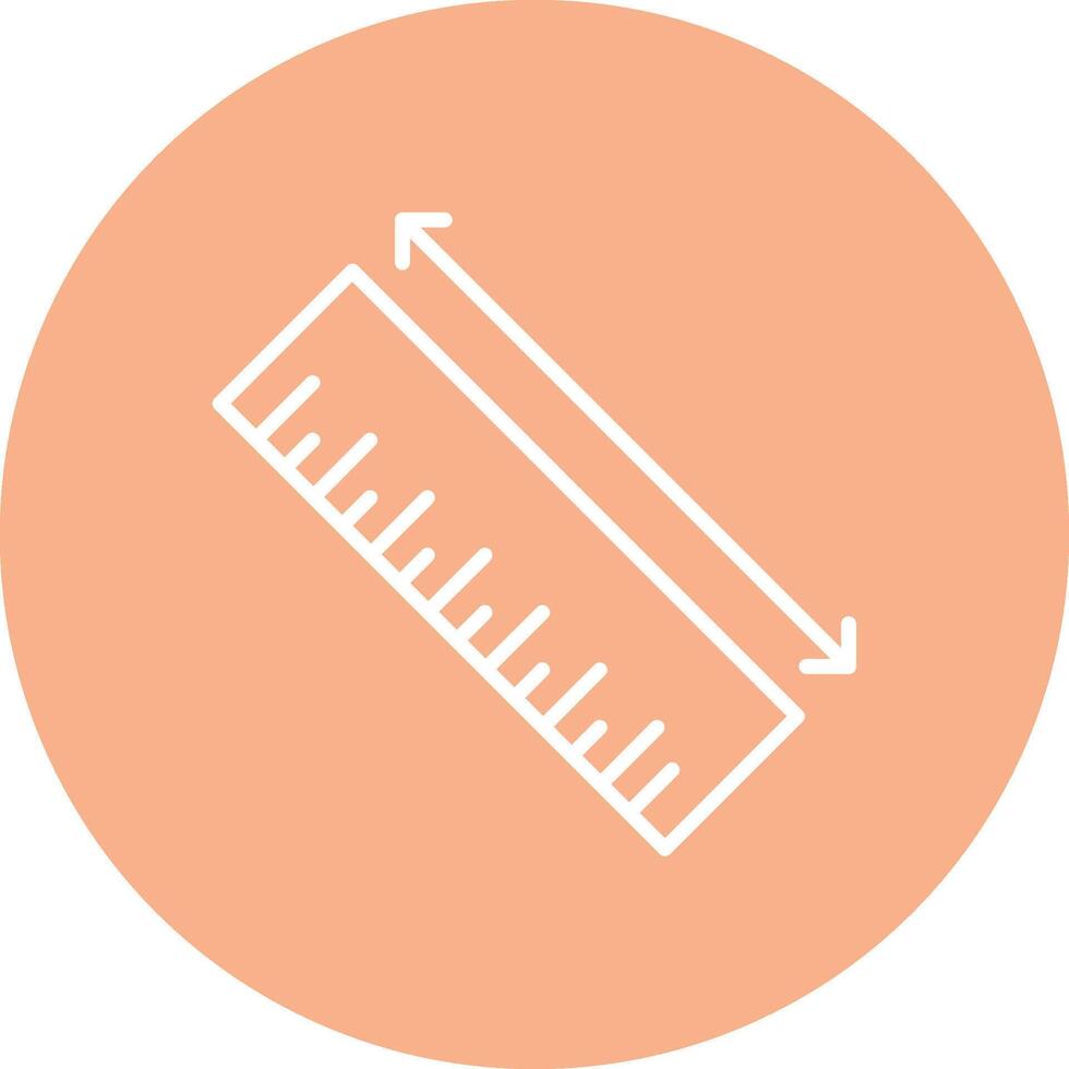 Ruler Flat Line Drawing vector