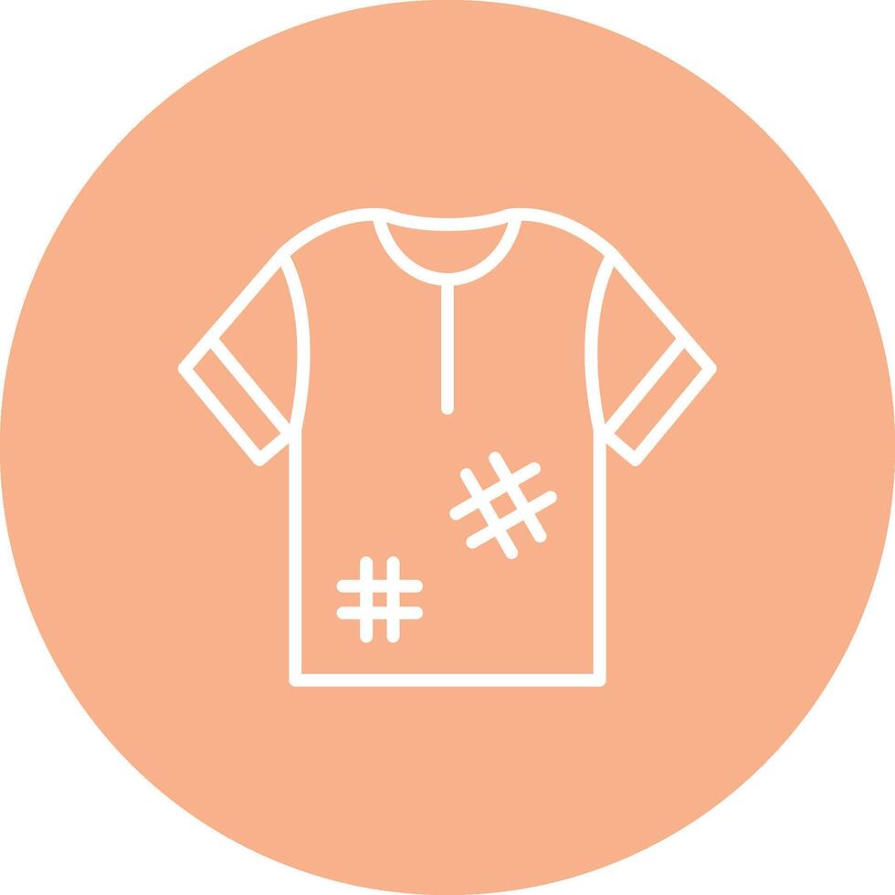 Tshirt Mono Icon Symbol vector