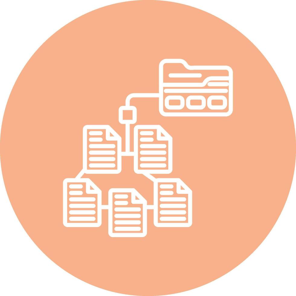 Taxonomy Rounded Line Illustration vector