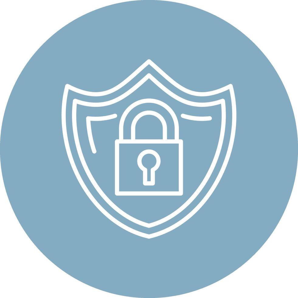 Cyber Security Subtle Shadow Icon vector