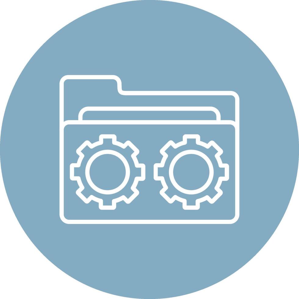 Folder Management Color Block Design vector