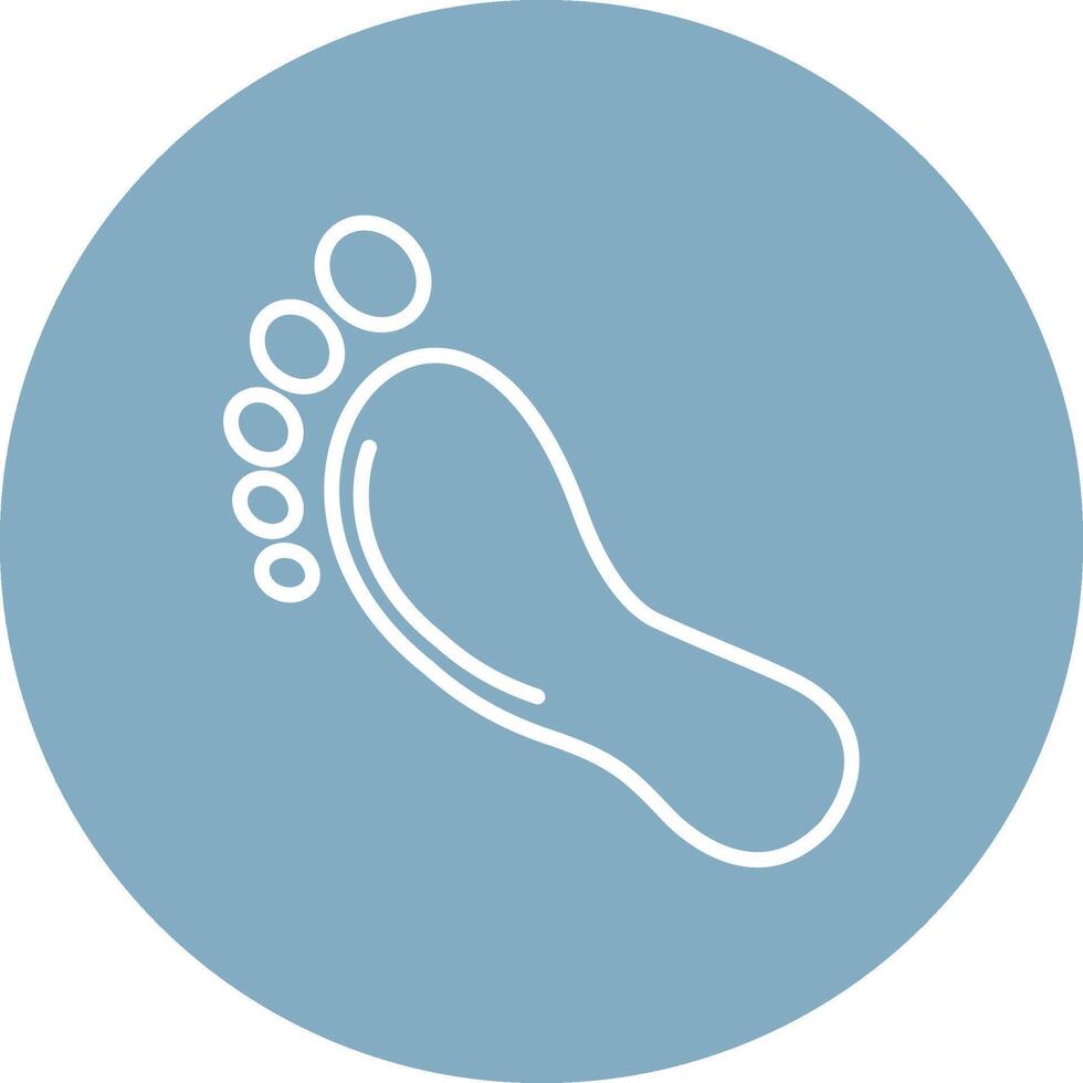 Footprint Neon Graphic Style vector