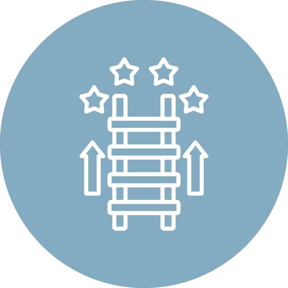 Ladder Creative Flat Illustration vector