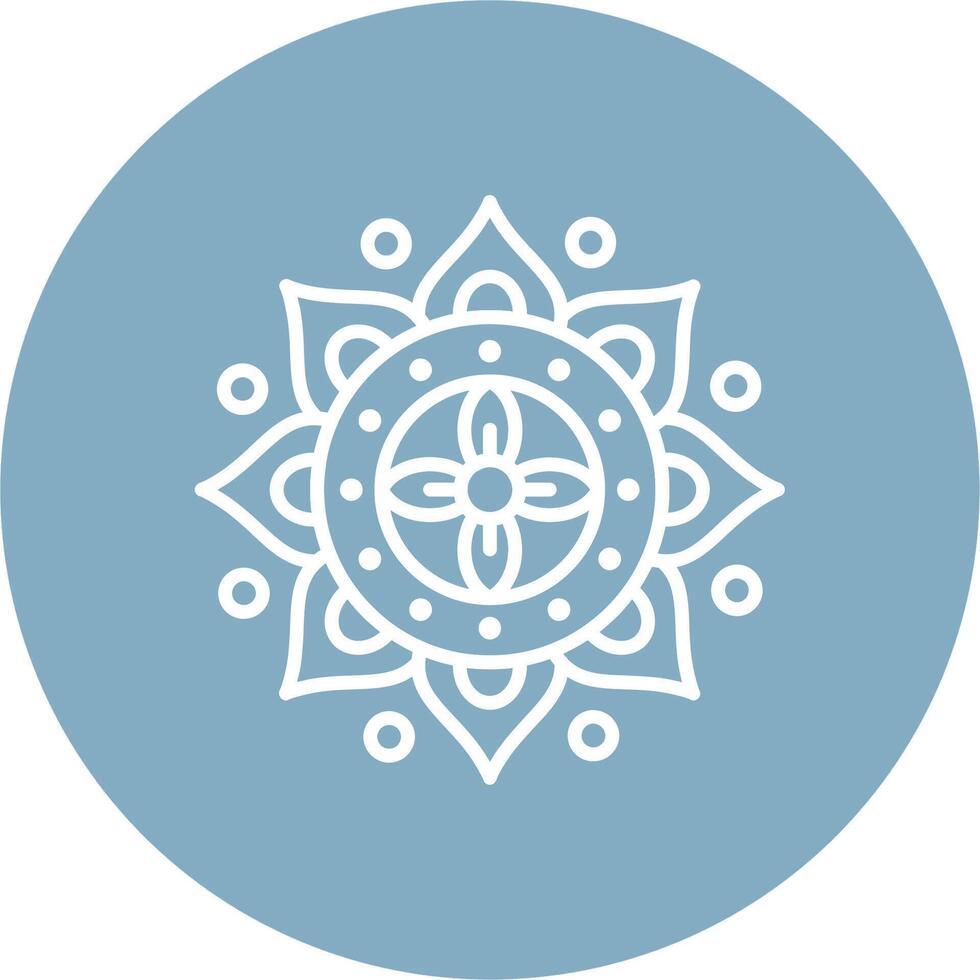 Mandala Smooth Gradient Icon vector