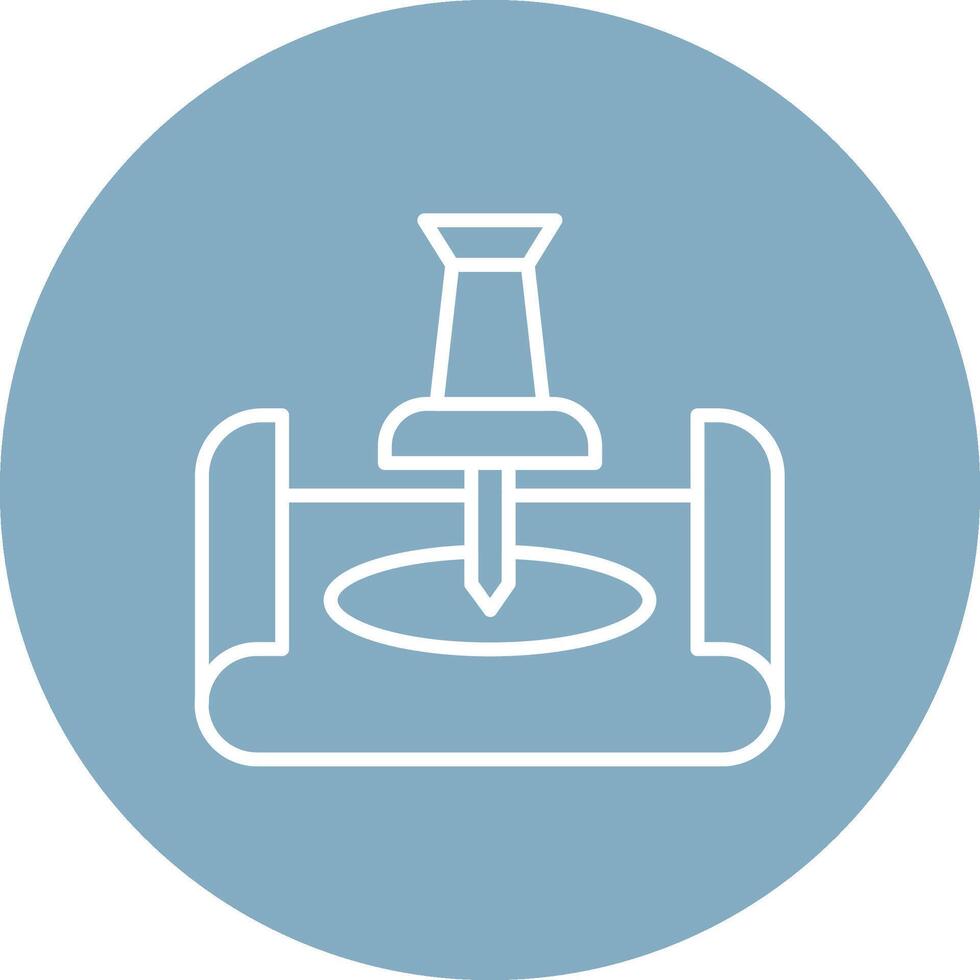 Push Pin Mobile App Graphic vector