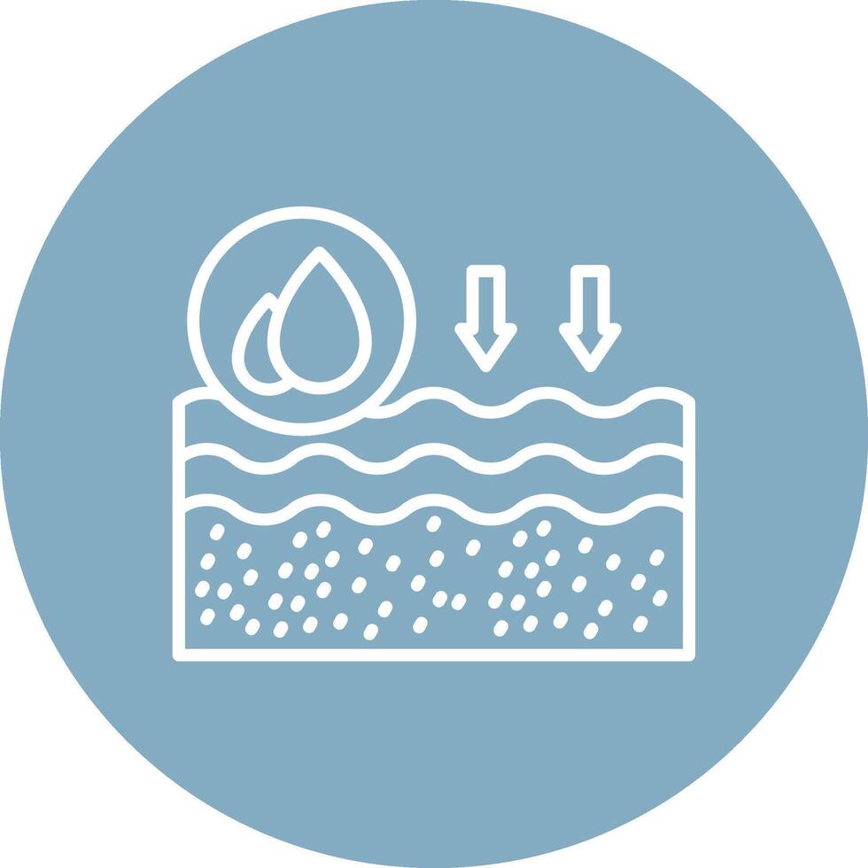 Sea Water Playful Line Icon vector
