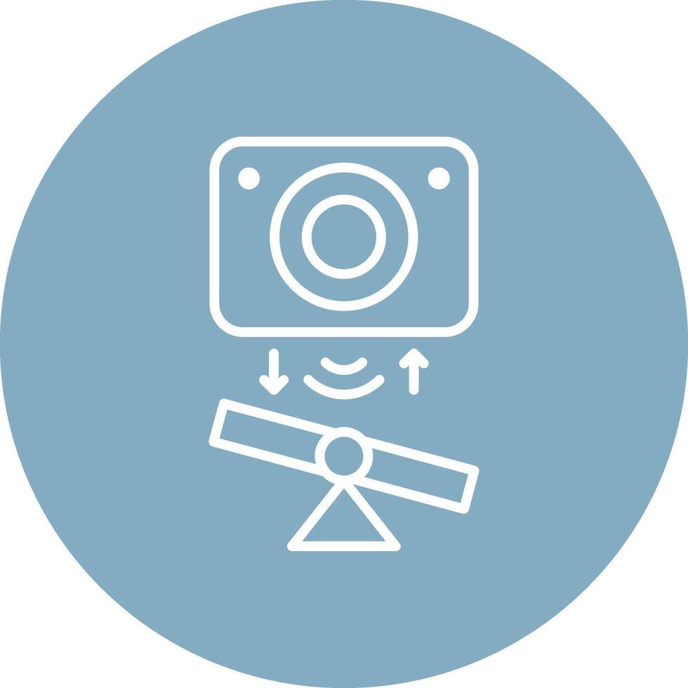 Tilt Sensor App Style Badge vector