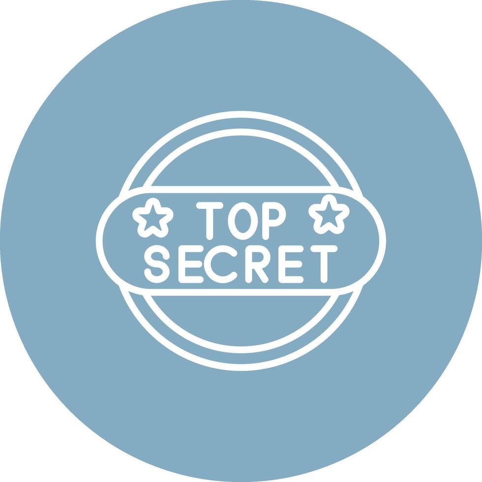 Top Secret Responsive Icon Badge vector