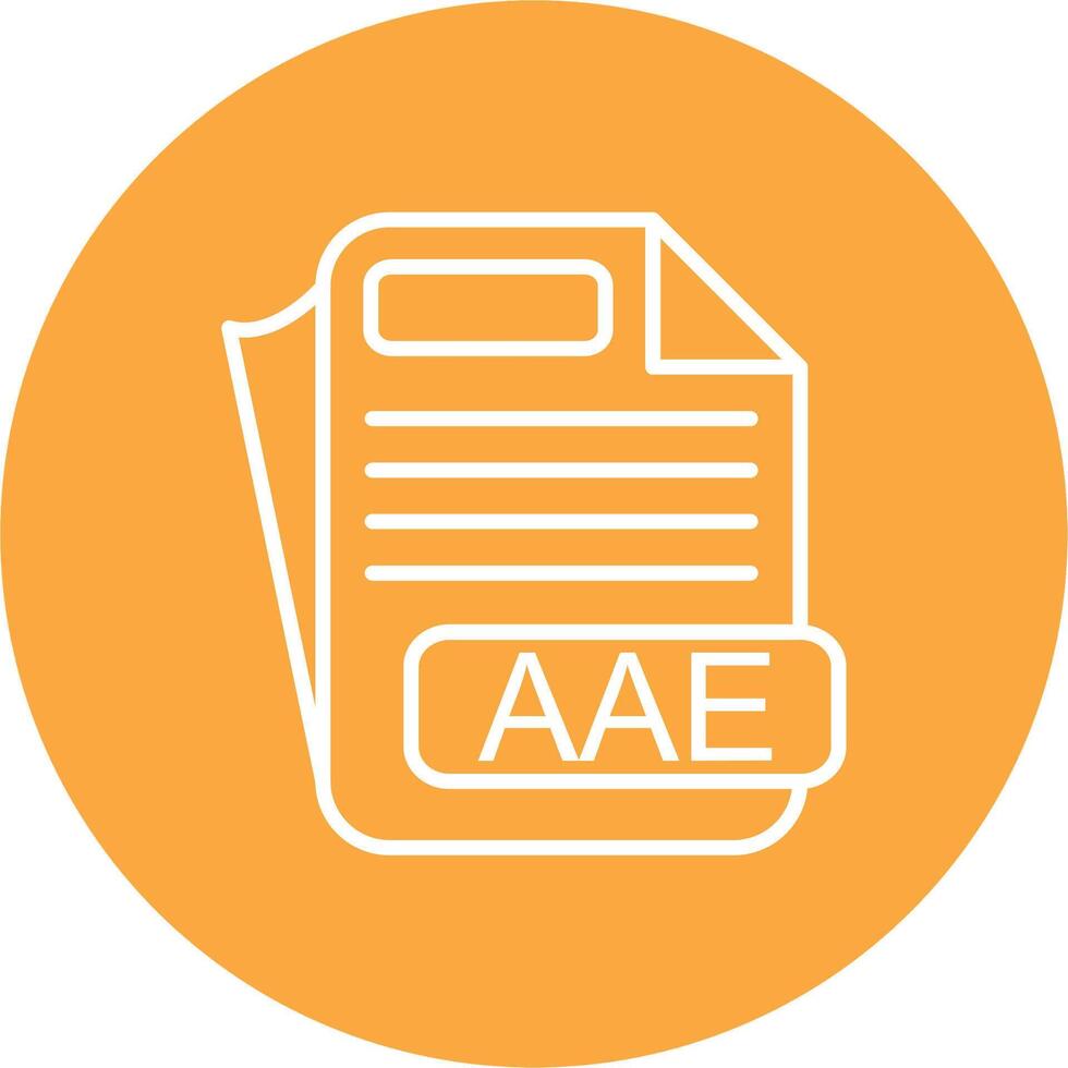 AAE File Format Mobile App Graphic vector