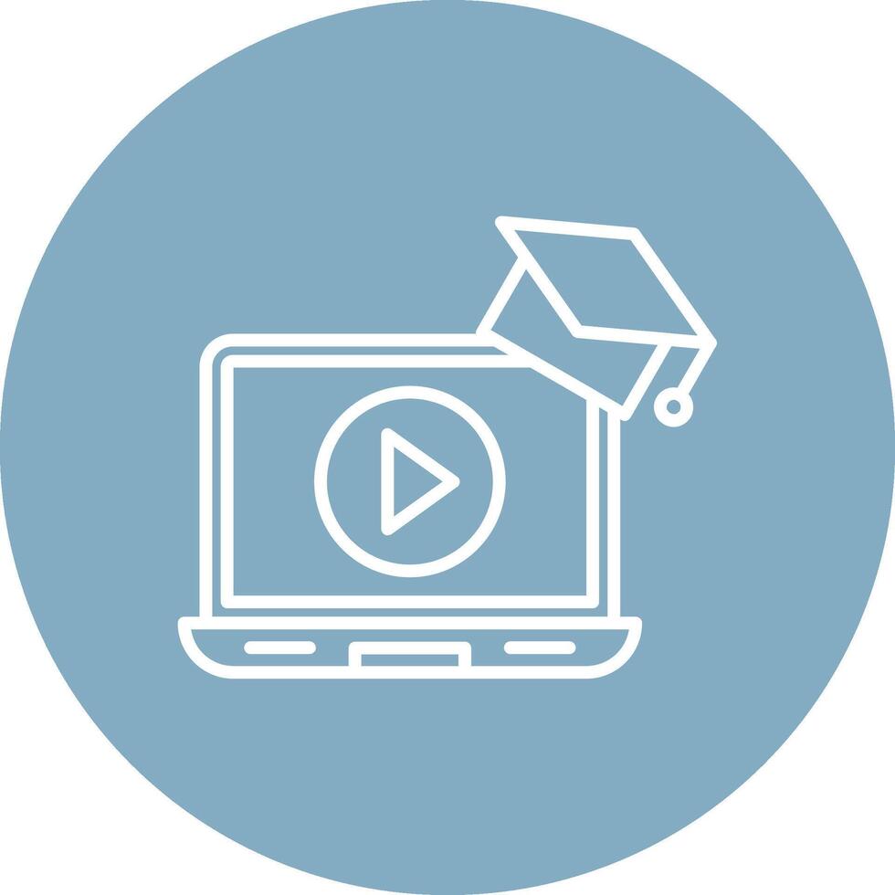 Webinar Handcrafted Digital Icon vector