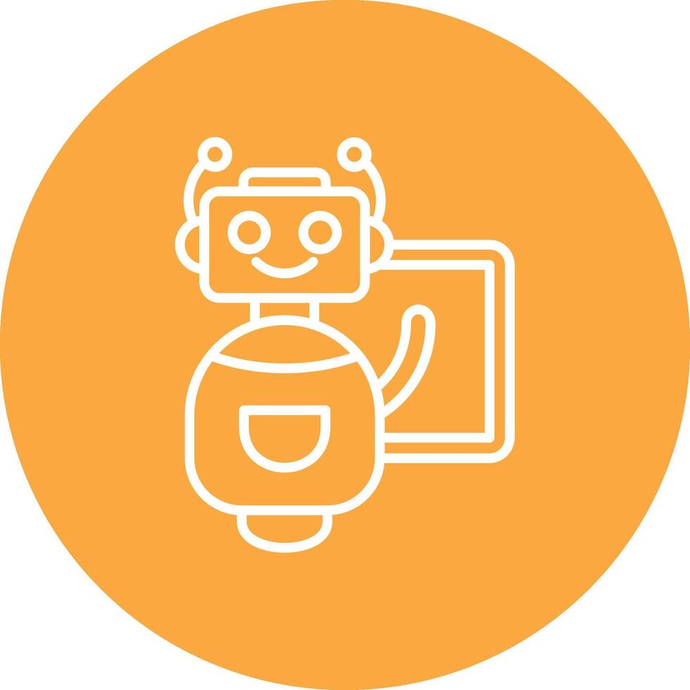 Bot Minimal Concept Visual vector