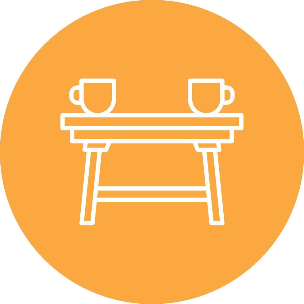 Coffee Table Simple Motion Design vector