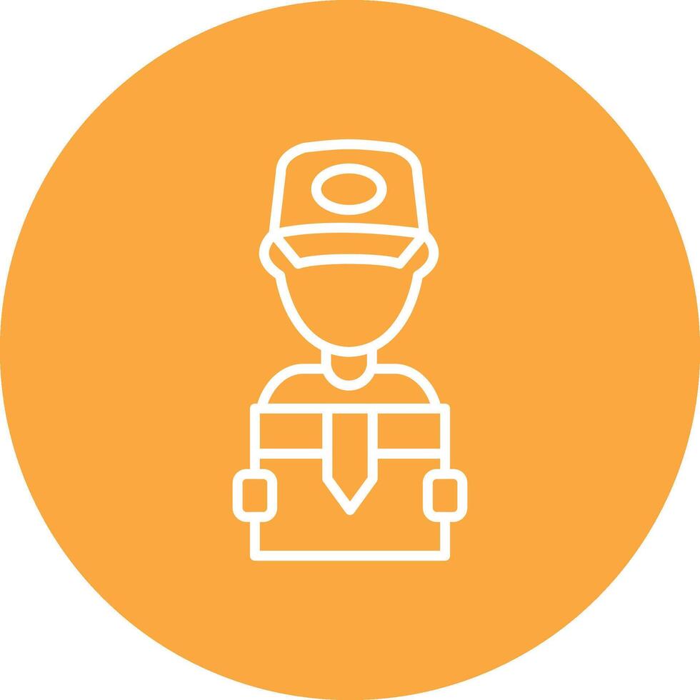 Delivery Man Elegant Piece vector