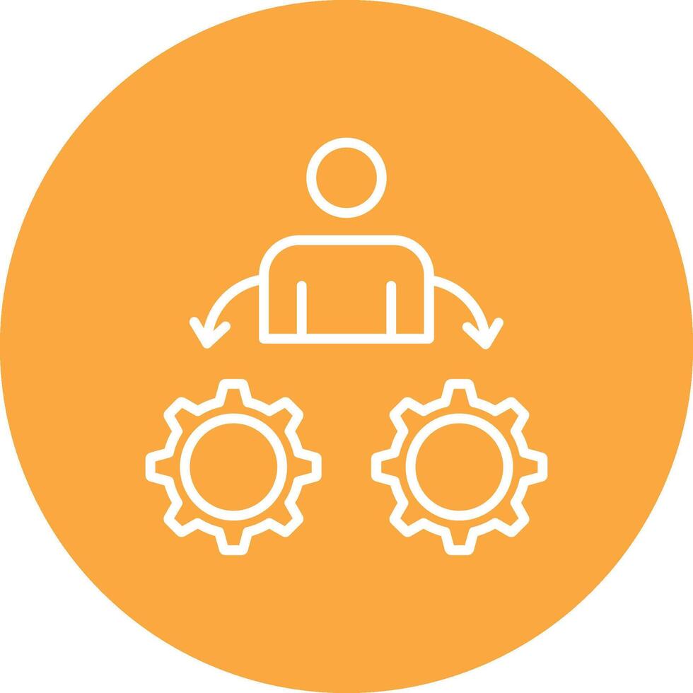 Management Smooth Gradient Icon vector