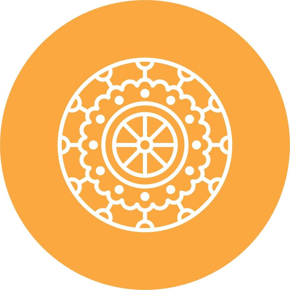 Mandala High Contrast Graphic vector
