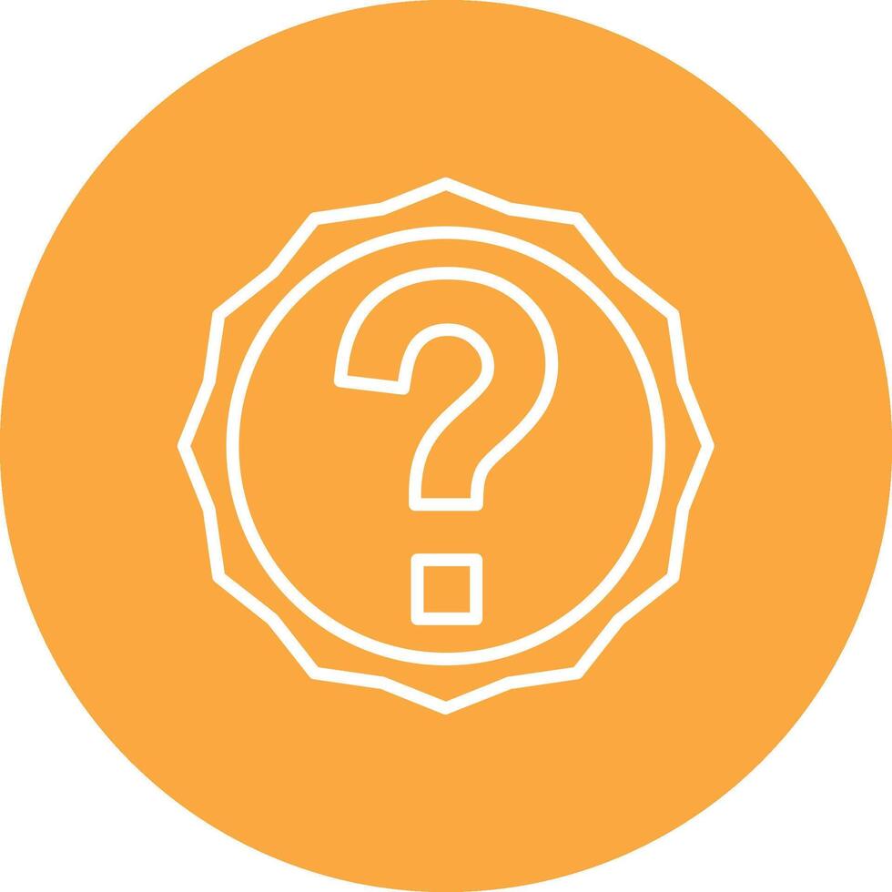 Question Line Style Symbol vector