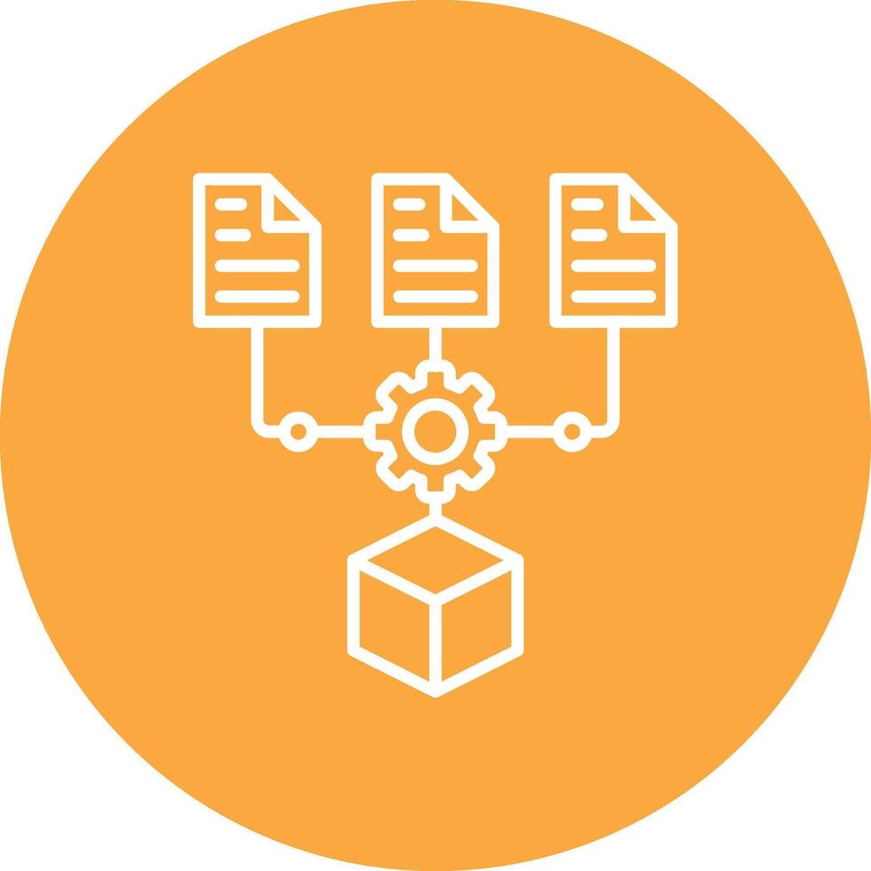 Predictive Modeling Minimalist Graphic vector