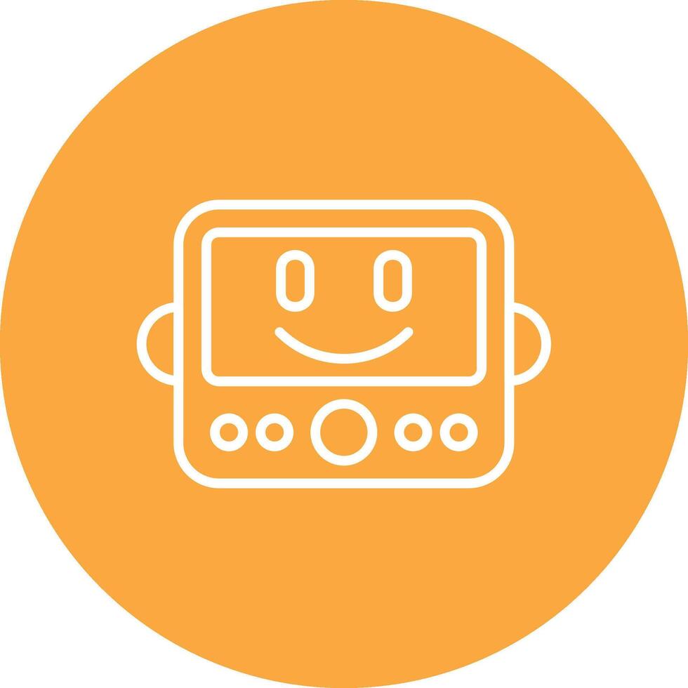 Robot Interactive UI Graphic vector