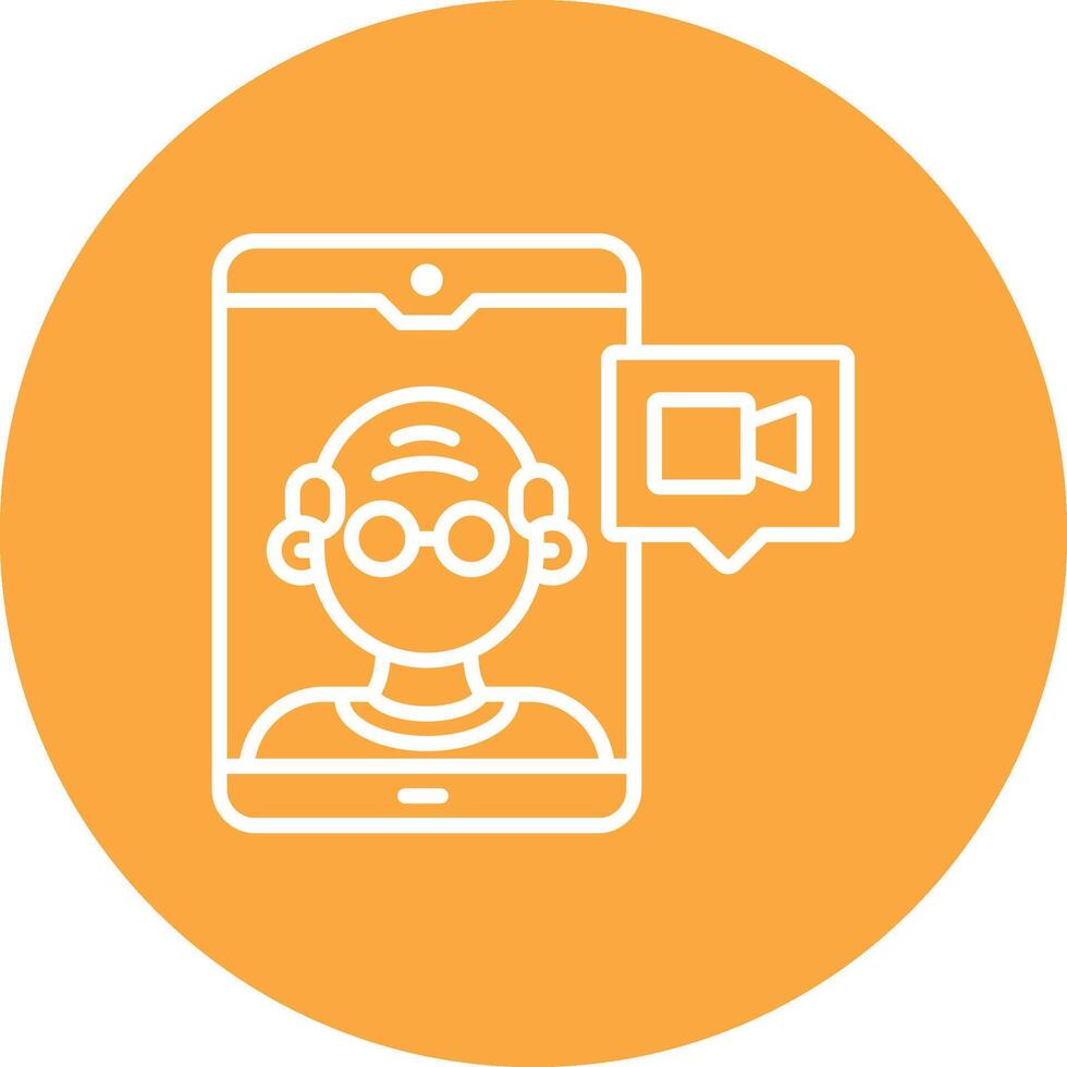 Call Monochrome UI Visual vector