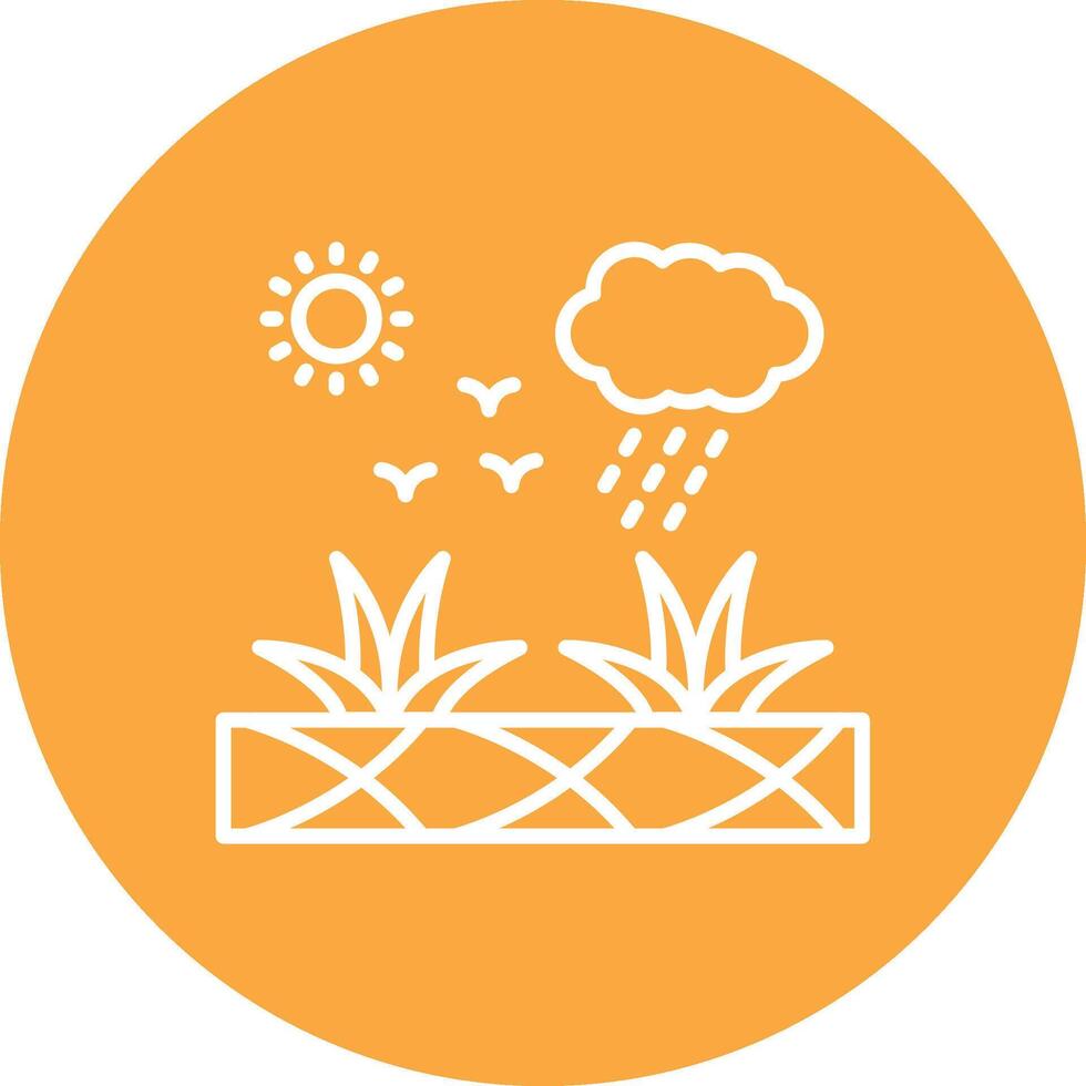 Xeriscaping Isometric Art vector