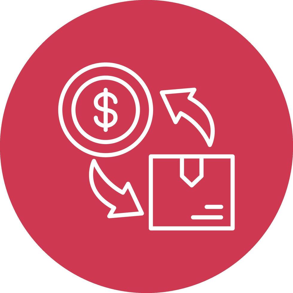 Cash Flow Responsive Icon Badge vector
