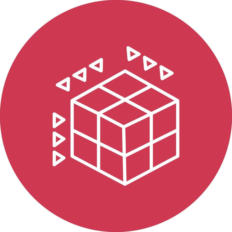 Dimension Subtle Shadow Icon vector