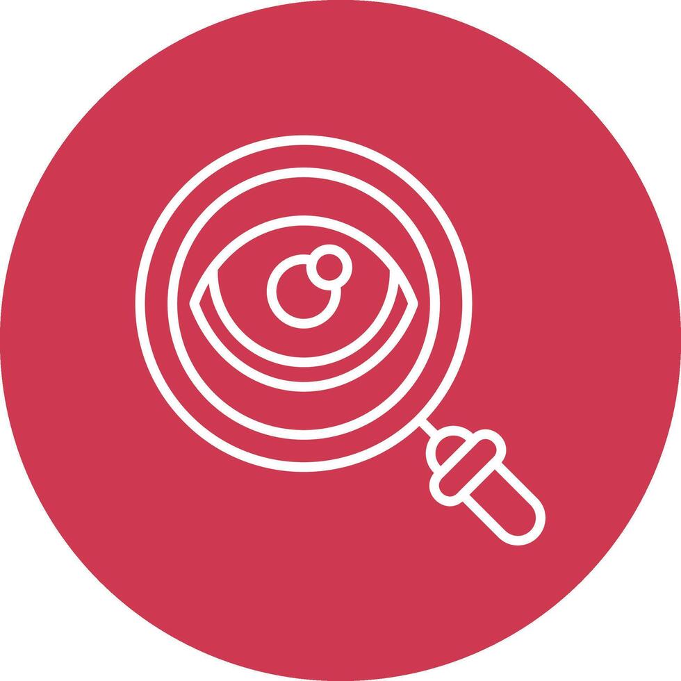 Eye Recognition Bold Web Icon vector
