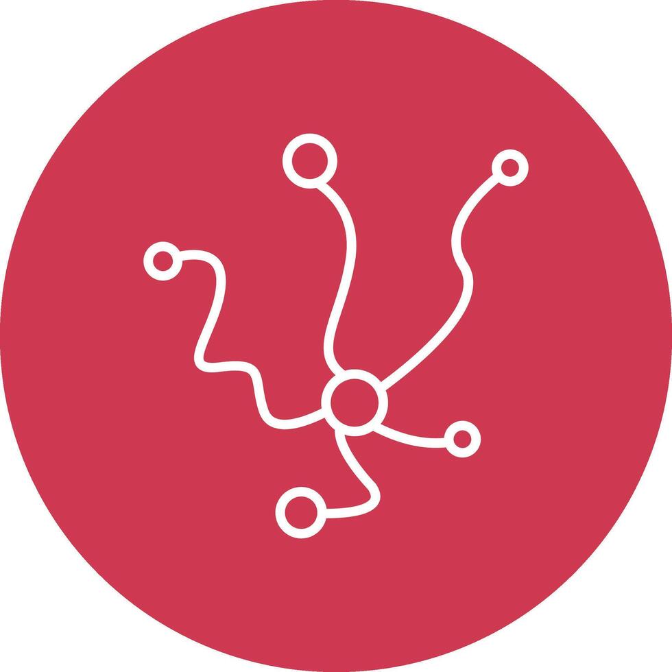 Neuron Wireframe Illustration vector
