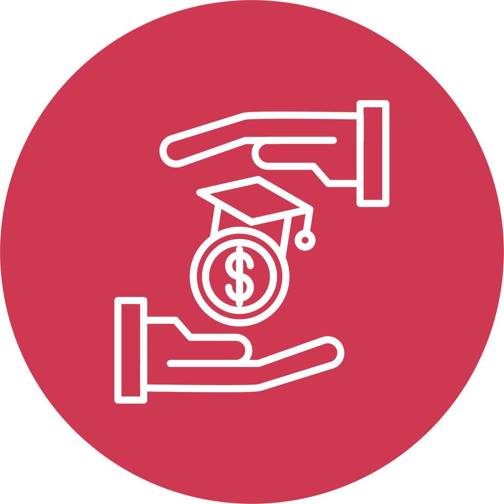 Scholarship 3D Styled Symbol vector