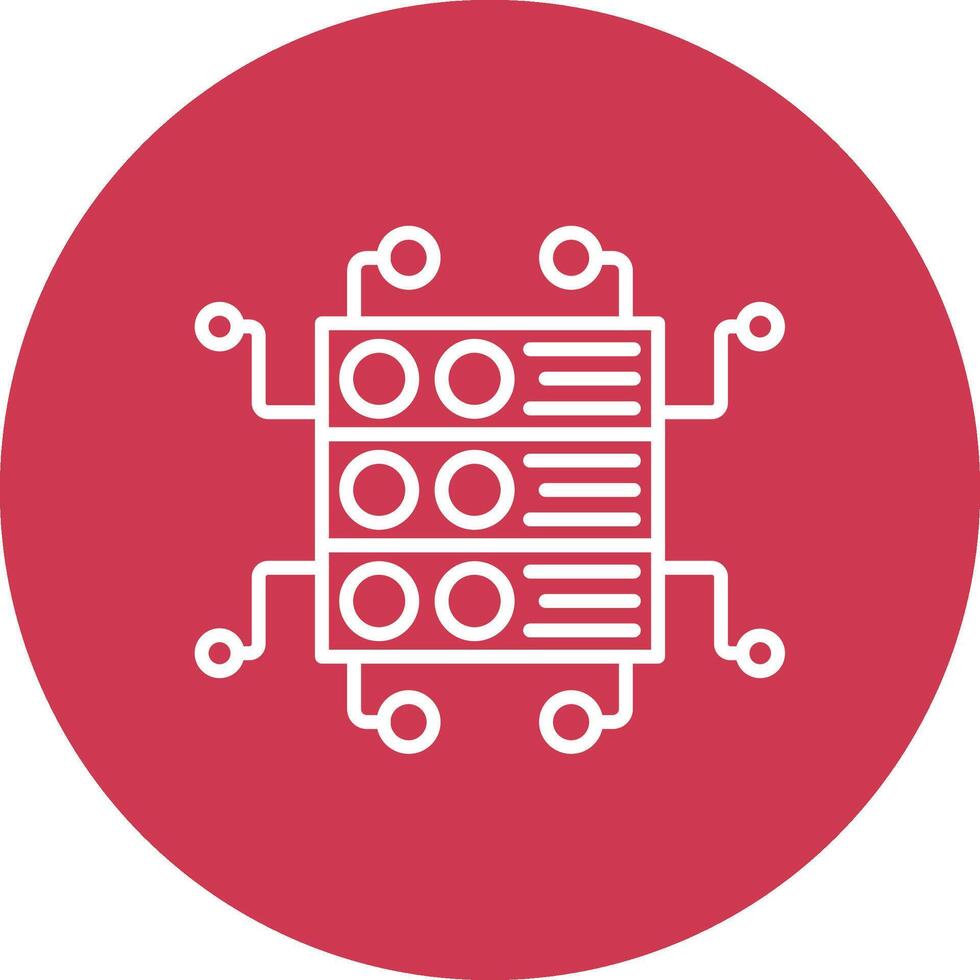 Technology Integration Creative Flat Illustration vector