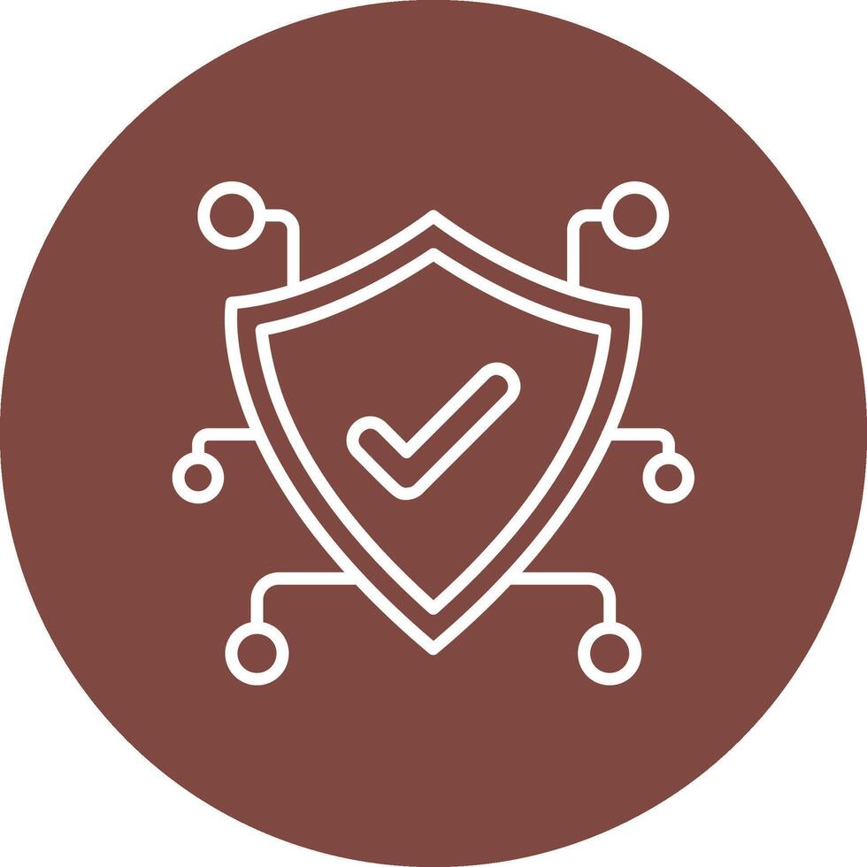 Cyber Security Sharp Edge Symbol vector