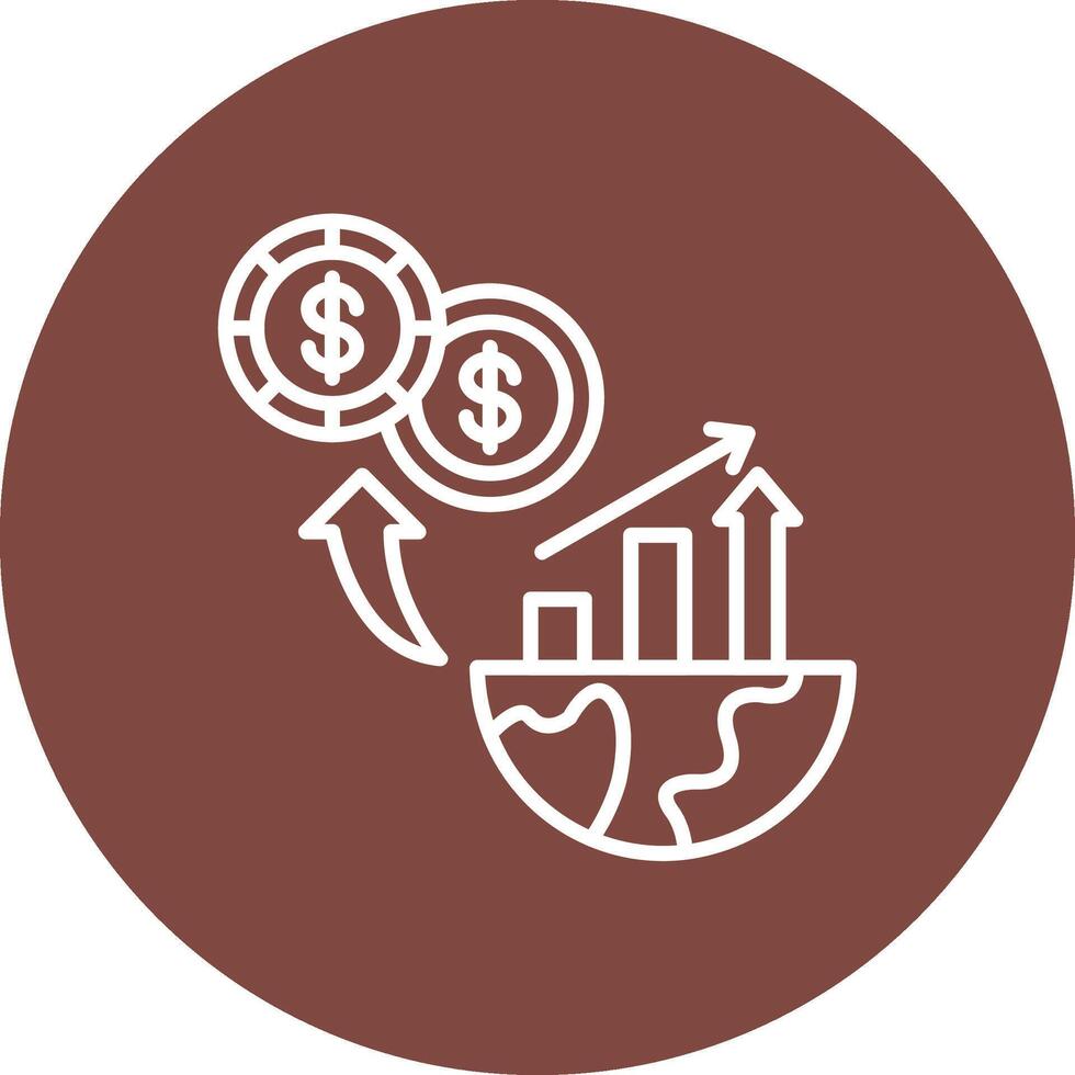 Economic Functional Flat Style vector