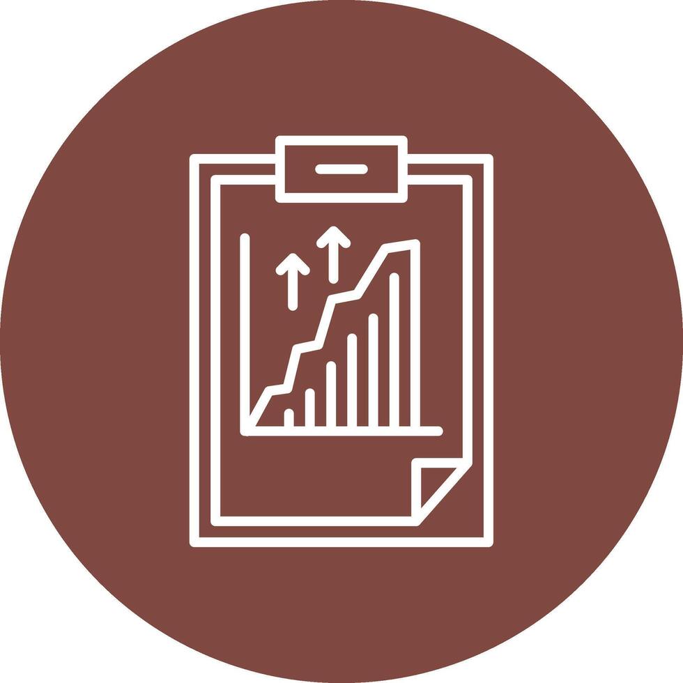 Graph Rounded Line Illustration vector